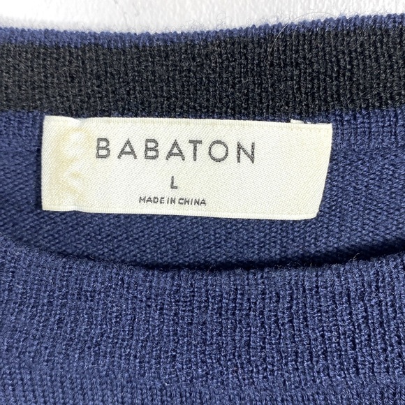Babaton women’s Navy Sweater 100% merino wool size large - Picture 6 of 11